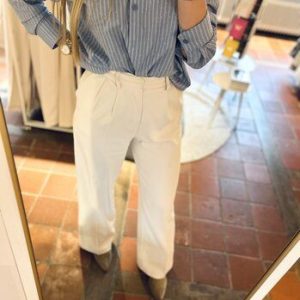Anke ribbroek taupe